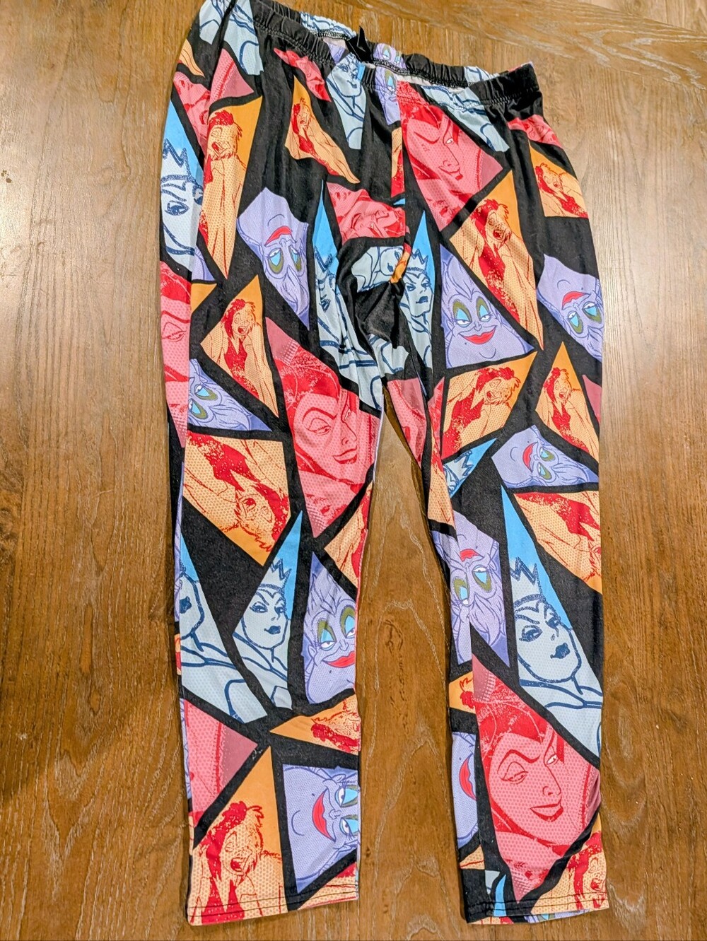 Colorful Disney Villains Geometric Leggings